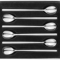 Stellar Rochester BL46 Set of 6 Stainless Steel Latte or Sundae Spoons in Gift Box