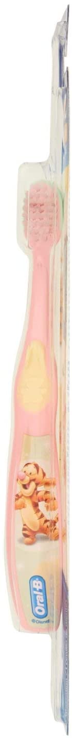 Oral-B Winnie The Pooh Characters Manual Toothbrush for Children 0-2 Years, Extra Soft Bristles, Assorted Colours - Image 4