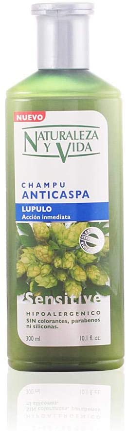 Naturaleza y Vida Shampoo Sensitive Anti-Dandruff - 300 ml, Verde, 300 ml (Pack of 1) - Image 2