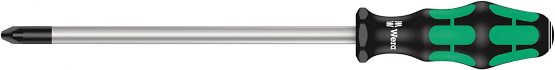 Wera 355 PZ Kraftform screwdriver, Pozidriv PZ 4 x 200 mm, 05009325001