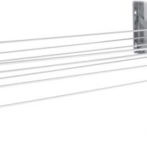 Leifheit Teleclip Wall Dryer 74 Extendable Wall Mounted Washing Line, Balcony Dryer, Over the Bath Clothes Dryer, W 100 cm, Leifheit Airer