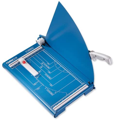 Dahle A4 Guillotine 360mm Cutting Length/ 3.5mm Cutting Capacity - Blue