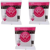 Hario V60 Size 02 - 3 packs of 100 white paper Coffee filter VCF-02-100W (total 300 paper filters) Import Japan
