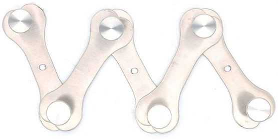 NUZAMAS Wall Mount Hook, 5 Hooks Stainless Steel Hanger, Coat Robe Hat Clothes Wall Mounting Hooks Heavy Duty Towel Rack Bathroom Kitchen Organiser - Flexible Shape - Image 2
