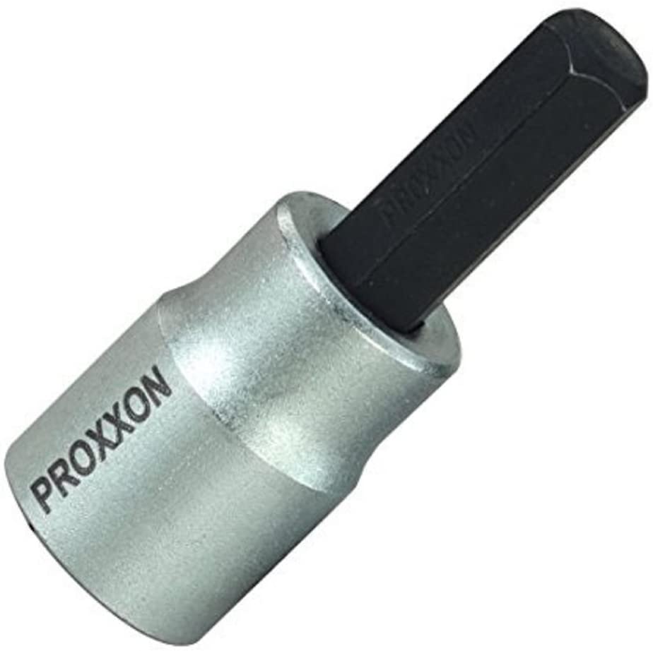 Proxxon 23578 3/8-inch Inserts for Hexagon Socket Screws HX, 6 mm, Black