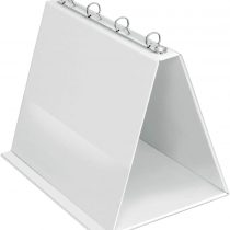 VELOFLEX 1 x A4 Desk Flip Chart Presentation Flipchart Ring Binder PVC Landscape White Ref 4101090