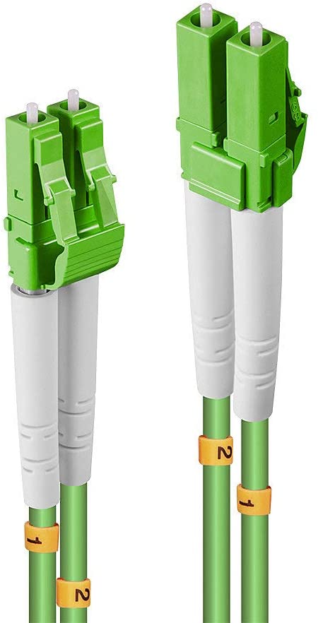 LINDY 20m Fibre Optic Cable LC/LC, 50/125µm, OM5, Green