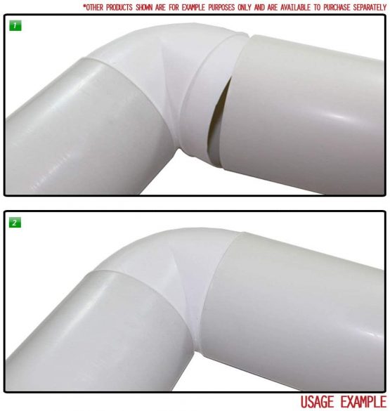 Kair 90 Degree Elbow Bend 150mm - 6 inch Round Plastic Ducting Joint to Connect Round Duct Pipe or Flexible Hose - Image 4