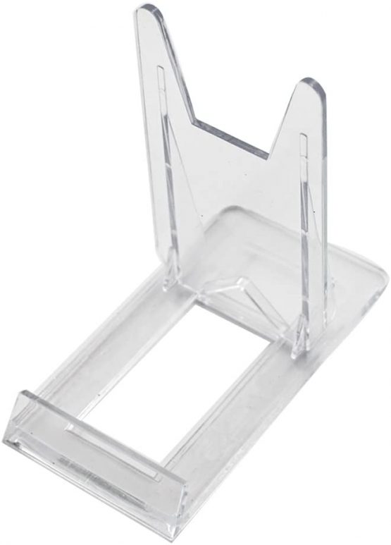 Tincogo Two Part Adjustable Clear Acrylic Plastic Display Stand Easel (set of 5)