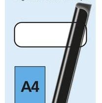 Exacompta Serodo Slide Binders, 297 mm Length, 15 mm Wide - Clear, Box of 20