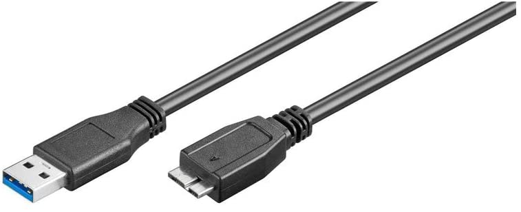 Goobay 95027 USB 3.0 Super Speed Cable, Black, 3m Length, 3 Meters