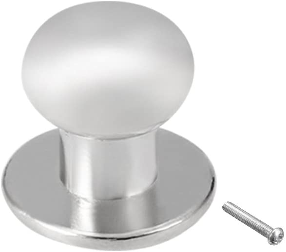 Sourcingmap 10mmx11mm Gift Jewelry Box Single Hole Round Knobs Pull Handle Silver Tone 10pcs, 10mmx11mm, 10 Pack - Image 4