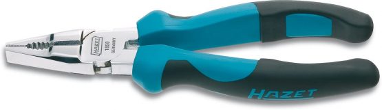 HAZET 1850-33 190 mm Combination Pliers - Bright Chrome-Plated