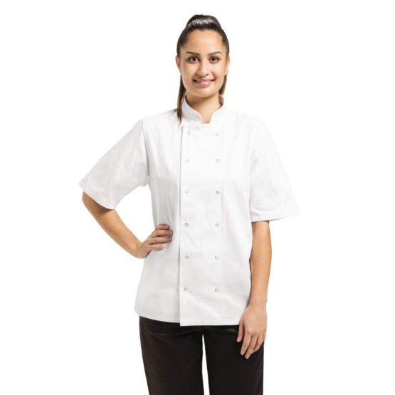 Whites Chefs Apparel A211-S Vegas Chef Jacket, Short Sleeve, White