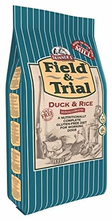 Skinner’s Field & Trial Duck & Rice - Complete Dry Adult Dog Food, Sensitive, Hypoallergenic, for Active Dogs 15kg