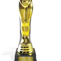 Star Cutouts SC1421 Gold Statue Lifesize Cardboard Cutout Stand in Perfect for Awards, VIP and Hollywood Parties and Events