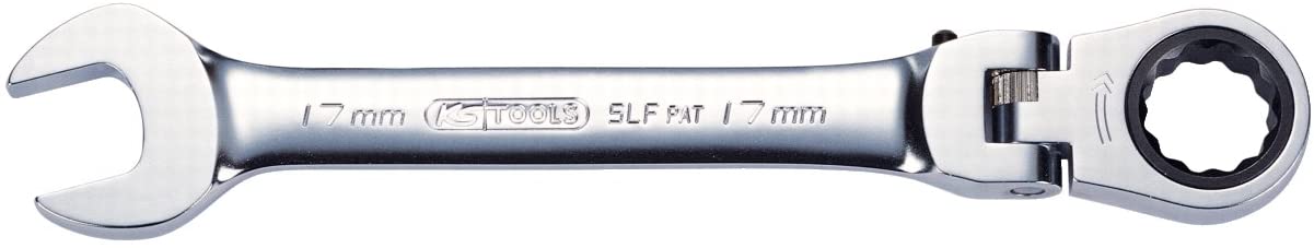 KS Tools 503.4817 17mm Gear+ Flex Head Comb Spanner, Clear