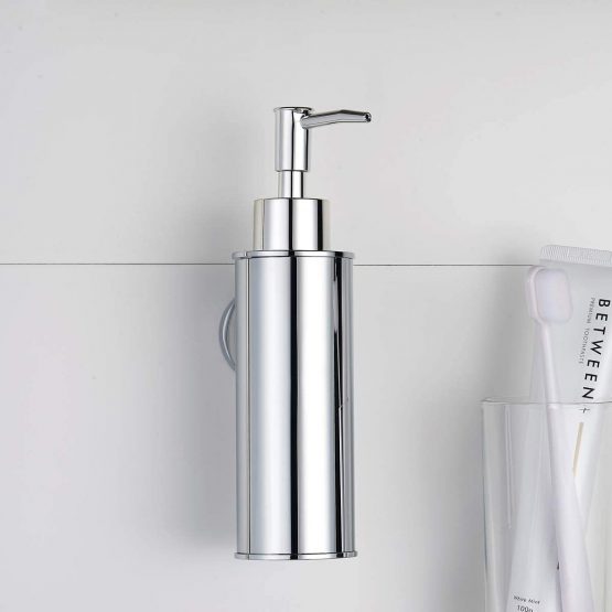 bgl wall mounted 304 stainless steel soap dispenser for decor (Round, Chrome) - Image 2