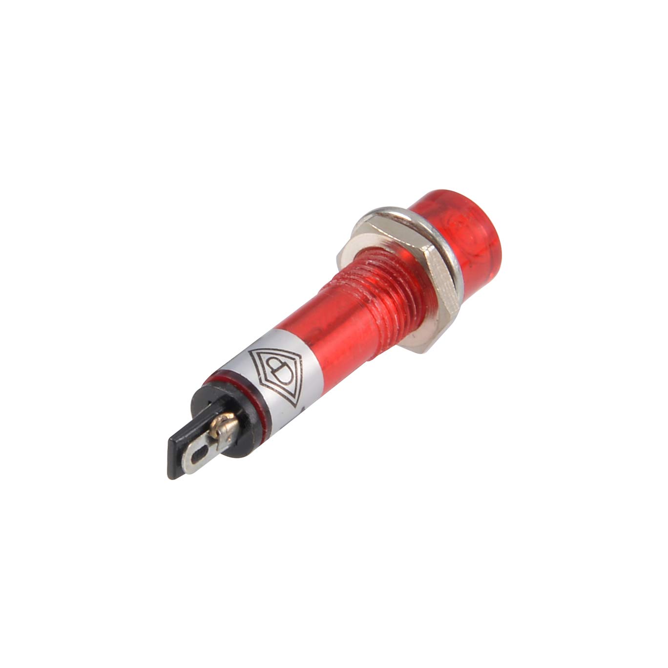 sourcing map Signal Indicator Dash Light DC 12V, LED Bulbs XD7-1 Red, 7mm 9/32-inch Panel Mount 10Pcs - Image 4