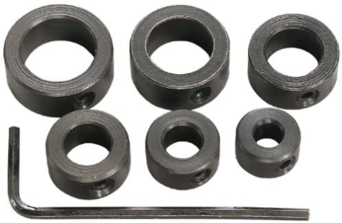 General Tools 6 Piece 3/16-Inch to 1/2-Inch Drill Stop Set (S838), Black, Pack of 1