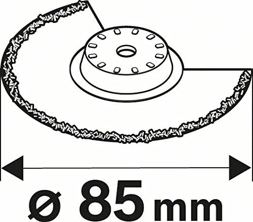 Bosch 2609256972 ACZ85RD Diamond Riff Blade for PMF 180 E Multifunctional Allrounder, Black, 85 mm - Image 4