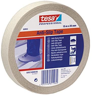 tesa 60952 Transparent Anti Slip Tape, 25 mm x 15 m, Not_applicable, not_applicable