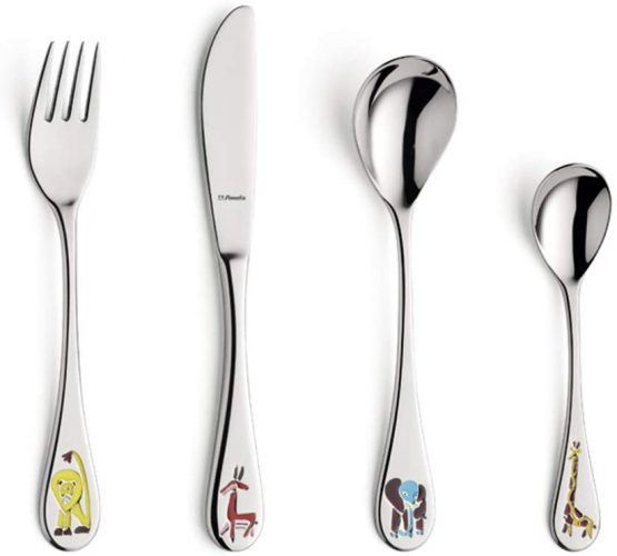 Amefa Kids Safari Kids Cutlery Set Stainless Steel 4 Piece