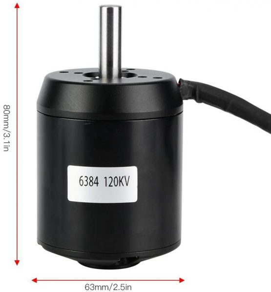 Alomejor Brushless Motor 6384 120KV Outrunner Brushless Sensored Motor for Electric Balancing Scooter Skateboard - Image 3