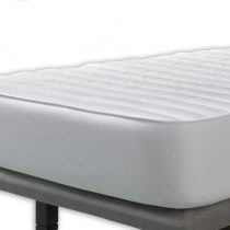 Velfont - Anti Dustmite Quilted Mattress Protector Double Size, 135 x190/200 cm Extra Deep Reversible with Silky Soft Mattress Topper. Anti Allergy and Anti bed bugs Quilted Bed Sheet