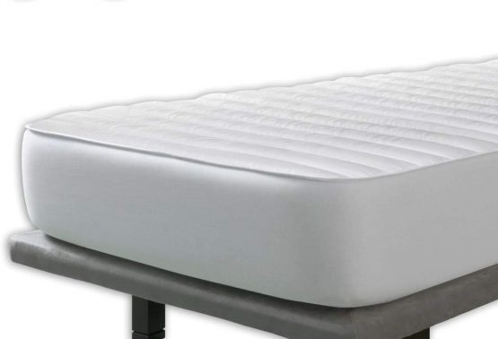 Velfont - Anti Dustmite Quilted Mattress Protector Single Size, 90 x190/200 cm Extra Deep Reversible with Silky Soft Mattress Topper. Anti Allergy and Anti bed bugs Quilted Bed Sheet