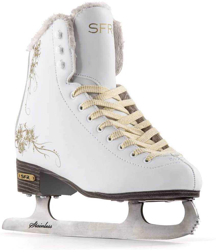 SFR Glitra Ice Skate White, 2 UK