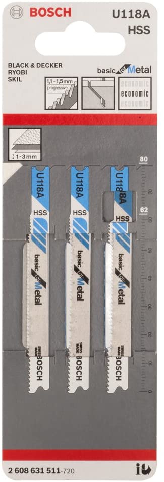 Bosch 2608631511 Jigsaw Blades, Blue, 45cm x 40cm x 25cm - Image 2