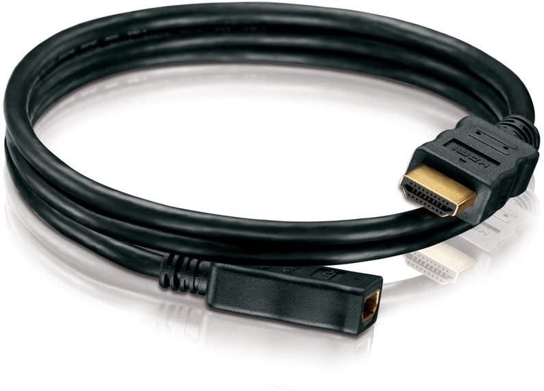HDSupply X-HC005-XXXE high speed HDMI extension cable with Ethernet, HDMI-A plug (19-pin) to HDMI-A female connector (19-pin) - Image 3