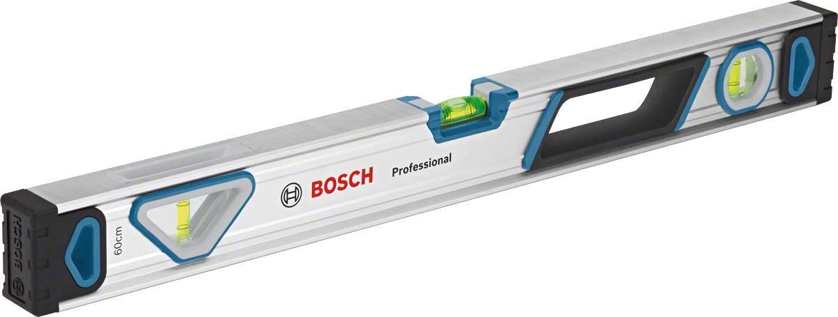 Bosch Professional 60 cm spirit level (all-round readability, aluminium housing, sturdy end caps, blister packaging)