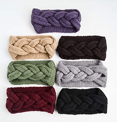 KAEHA QDFD-0001-14 Warm Knitted Headband for Women Hair Accessories Grey - Image 2