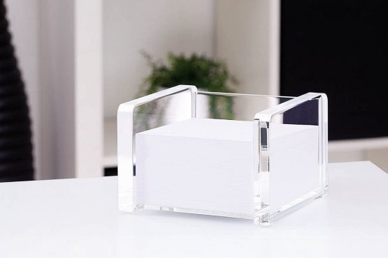 Wedo Cristallic - Cubic Note-Slip Holder with Sheets - Transparent - Image 2