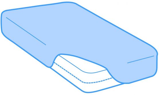 Velfont Waterproof and Breathable Bamboo Mattress Protector/Bed Sheet, Double Size (135x190/200cm) - Image 4