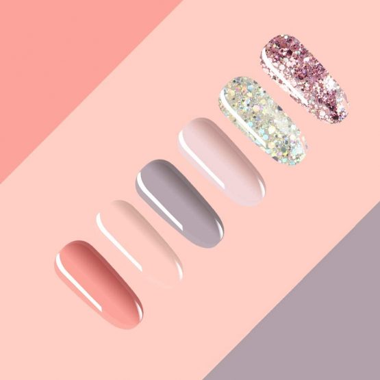 Vishine UV LED Nail Lamp Gel Polish Kit, 40W Gel Nail LED UV Light Base Top Coat 6 Gel Colors Professional Nail Art Manicure Tools - Image 4