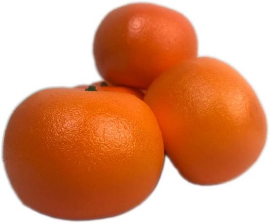 Lorigun 6 Pcs Arificial Oranges Lifelike Tangerines Fake Fruits Home Decorations Kitchen Table Display - Image 3