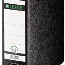 Esselte Leitz 10750000 Card Folder A5 Portrait Width 75 mm with Finger Hole Black Card Spine