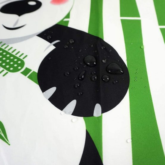 KaHot Haircut Salon Hairdressing Cape Panda Pattern for Kids Child Styling Polyester Smock Cover Waterproof Shampoo & Cutting Household Capes with Snap Closure,37"×51" - Image 4