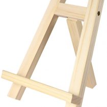 Toyvian 1pc Small Tabletop Desk Calendar Display Stand Wood Artist A-Frame Easel Photo Frame Bracket Photo Painting Triangle Easel(15 x 20cm)