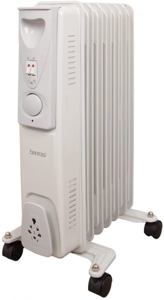 Benross Oil Filled Radiator ~ 7 Fin ~ 1500w ~ 42690 - Image 4
