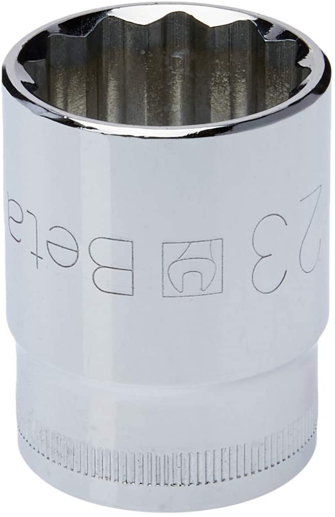 Beta 9200123 Model 920 B23 Bi-hex Hand Sockets, 1/2 Drive, 23mm, White