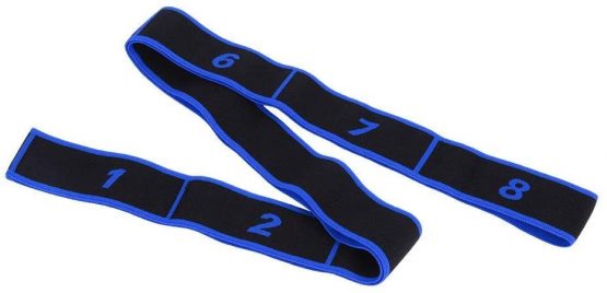 Keenso Resistance Band, 4 Colors 8 Loops Yoga Resistance Band Latin Dance Elastic Stretching Belt Fitness Exercise Pulling Strap - Image 2