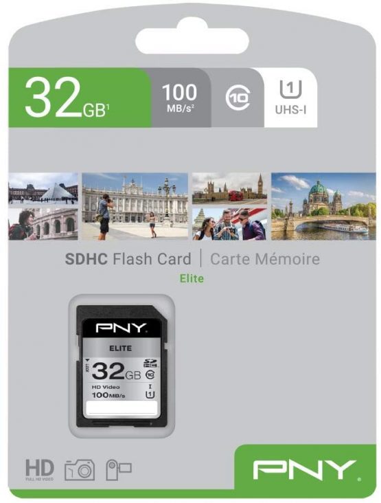 PNY Elite SDHC card 32GB Class 10 UHS-I U1 100MB/s - Image 2