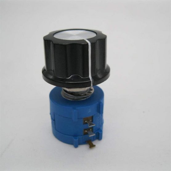 Taiss/2pcs 3590S 10-Turn Rotary Wire Wound Precision Potentiometer, Precision Multi turn Wirewound Potentiometer, 10 Ring Adjustable Resistor + 2pcs A03 knob (3590S-2-102L 1k ohm) - Image 2