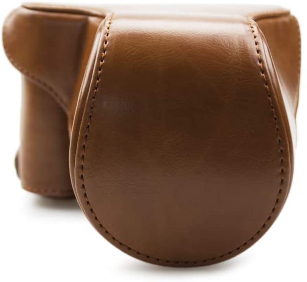 kinokoo X-A3/X-A5 /X-A7/X-A10 Case PU Leather Camera Case for Fuji X-A3/X-A5 /X-A7/X-A10 with 16-50mm Lens Camera and Adjustable Shoulder Strap (Brown) - Image 4