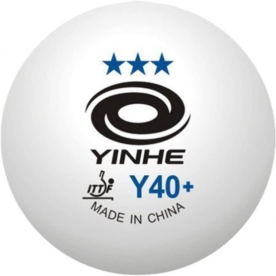 YINHE Table Tennis Balls Y40+ 3 Star ABS Professional - Pack of 6 - White - ITTF Approved Competition approved Ping Pong Balls - Image 2