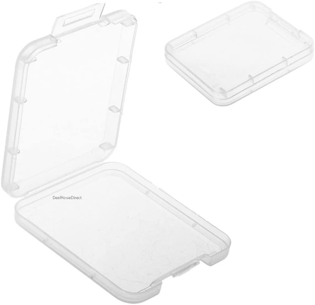 HAYATEC Compact Flash Transparent Holder Case Memory Card CF SDHC Box Storage Set (10 PAck), Clear - Image 3